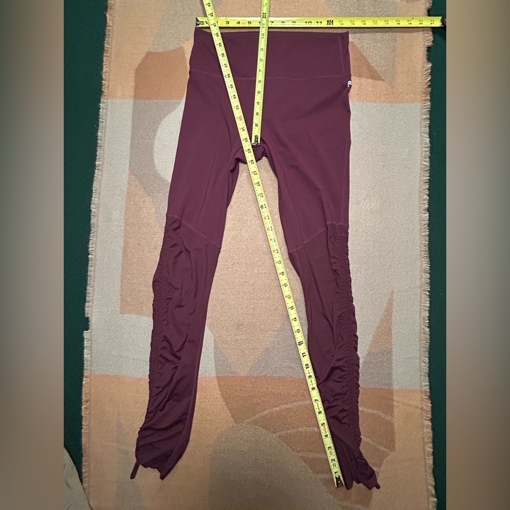 Fabletic purple leggings with cinch length, M - Picture 7 of 9